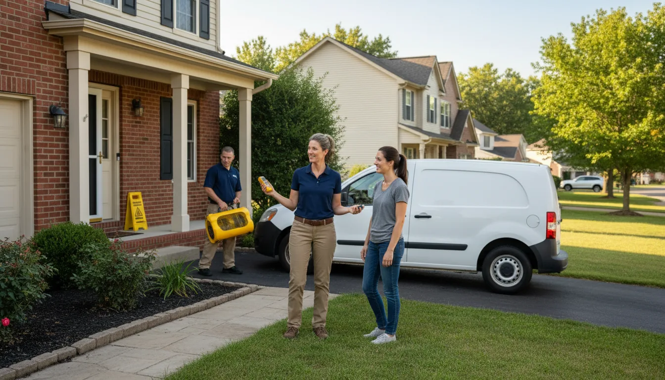 Water restoration image for Dehumidification And Cleanup Services in Cosby, MO